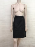 Reiss Womens Leather Olivia Ponte Skirt Size UK 12 US 8 ladies