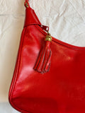 MAURO CECCHI RED GENUINE LEATHER SMALL BAG HANDBAG ladies