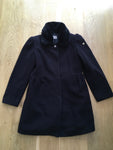 ARMANI JUNIOR Navy Wool Faux Fur Collar C oat Jacket Girls Size 12 years 154cm Children