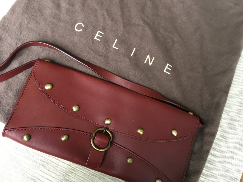 Céline studded leather pochette bag clutch Very Rare MIchael Kors