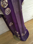 KISSHOTEN Purple Queen silk kimono Made in Japan ladies