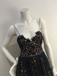 SELF-PORTRAIT Azaelea lace midi navy blue dress Size UK 10 US 6 ladies