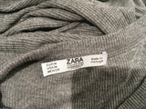 ZARA basic grey shirt top Size M medium MOST WANTED ladies