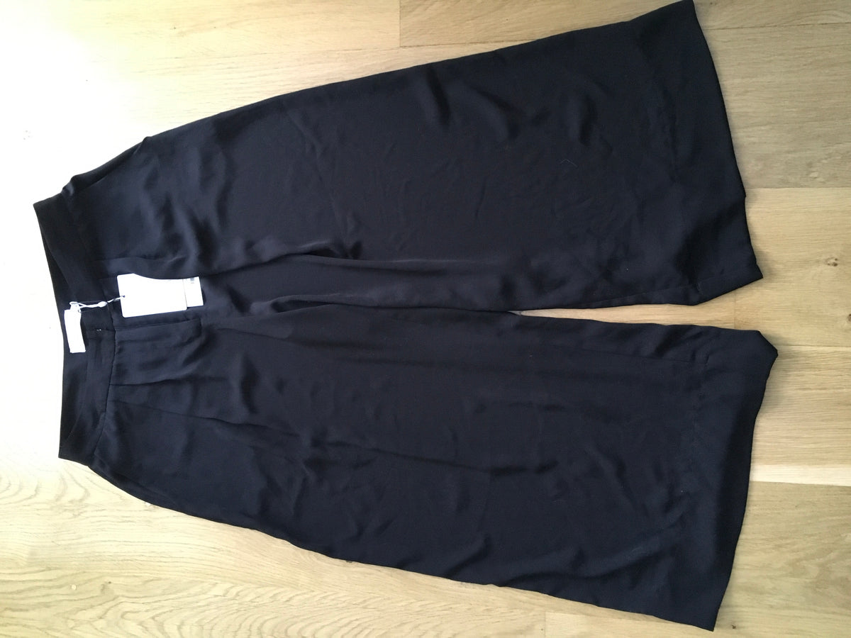 ZIMMERMANN Black Tuck crepe culottes pants trousers  Ladies
