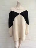 VALENTINO Women's Intarsia Oversized Wool Sweater Jumper Size S Small Ladies