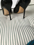 Manolo Blahnik pointed-toe patent leather PUMPS SHOES HEELS SIZE 38 UK 5 US 8 Ladies