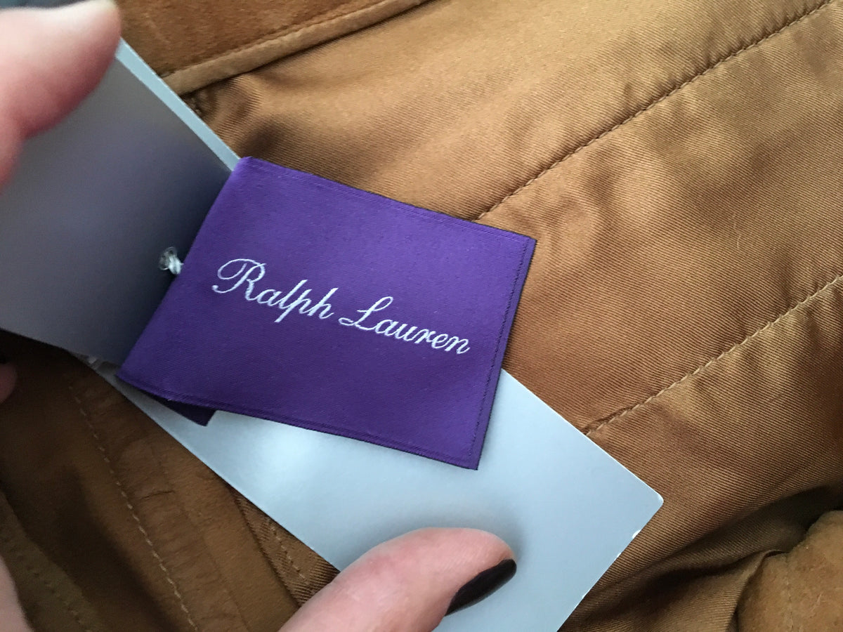 Ralph Lauren Runaway Sydney Suede - Caramel Pants Trousers  Ladies