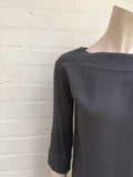 James Perse Los Angeles 3/4 Short Sleeve Blouse Top Size 0  Ladies