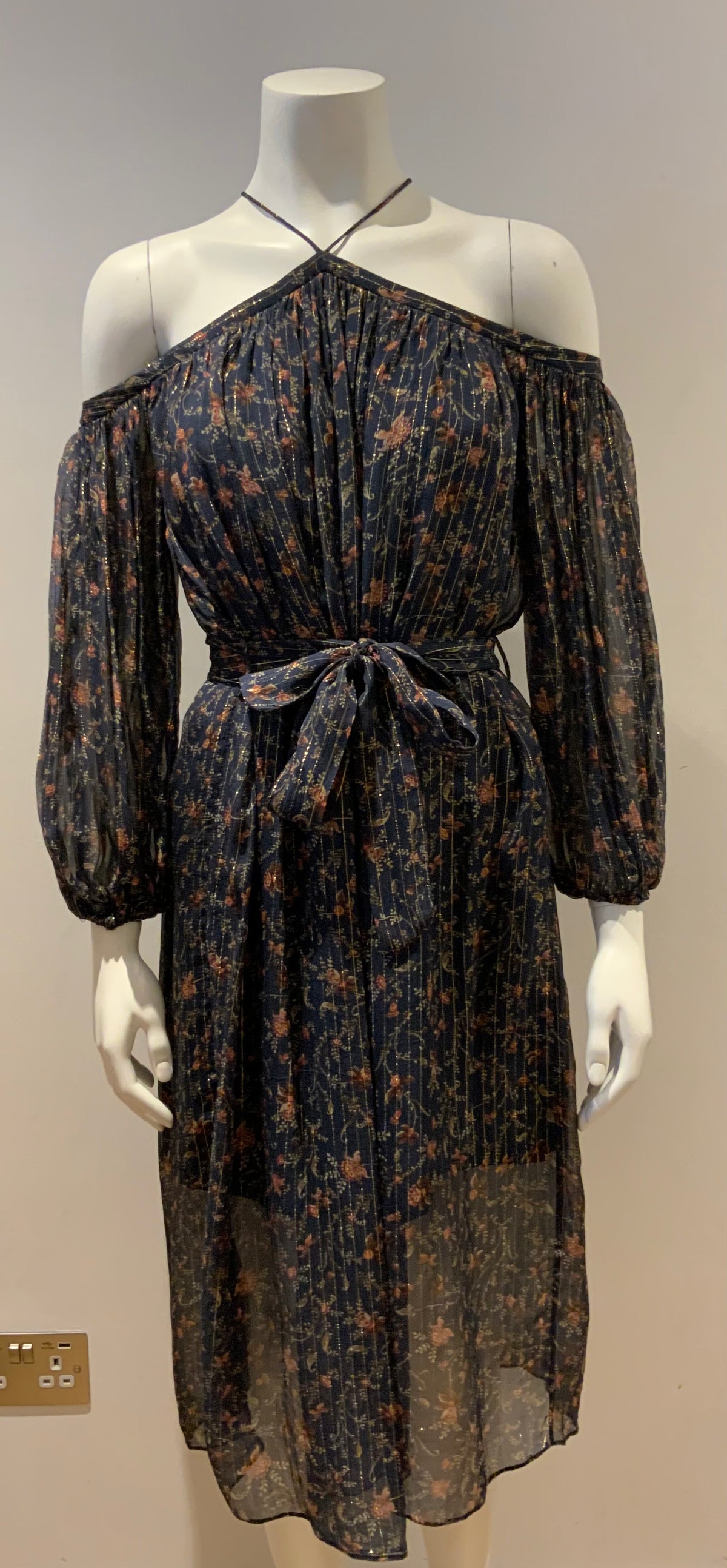 ZIMMERMANN Celebrities Favourite Havoc Suspend Silk Dress Size 1 S small ladies