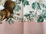 Hermès HERMES SCARF Silk "Au Coeur Des Bois " Animals Scarf 90 ladies