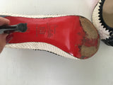 Christian Louboutin Python Snakeskin Peep-Toe Pumps Shoes Size 38 1/2 UK 5.5 8.5 Ladies