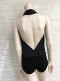 Donna Karan New York Satin Halter Bodysuit Size US 4 GB 6-8 IT 38 Ladies
