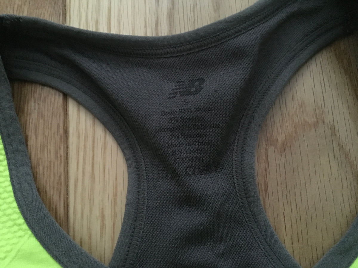 NB New Balance Bright Neon sports bra Size S Small LADIES
