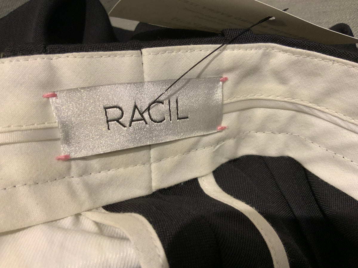 Amazing Rare Racil black wool high waisted cropped pants trousers 38 UK 10 US 6 ladies