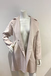 Selected Femme Oversized Pale pink wool cashmere coat Size F 34 XS ladies