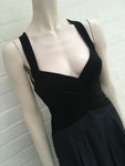 BCBG MAX AZRIA BLACK "ACJ6AU23" JERSEY TAFFETA HALTER DRESS SIZE 4 UK 8 Ladies