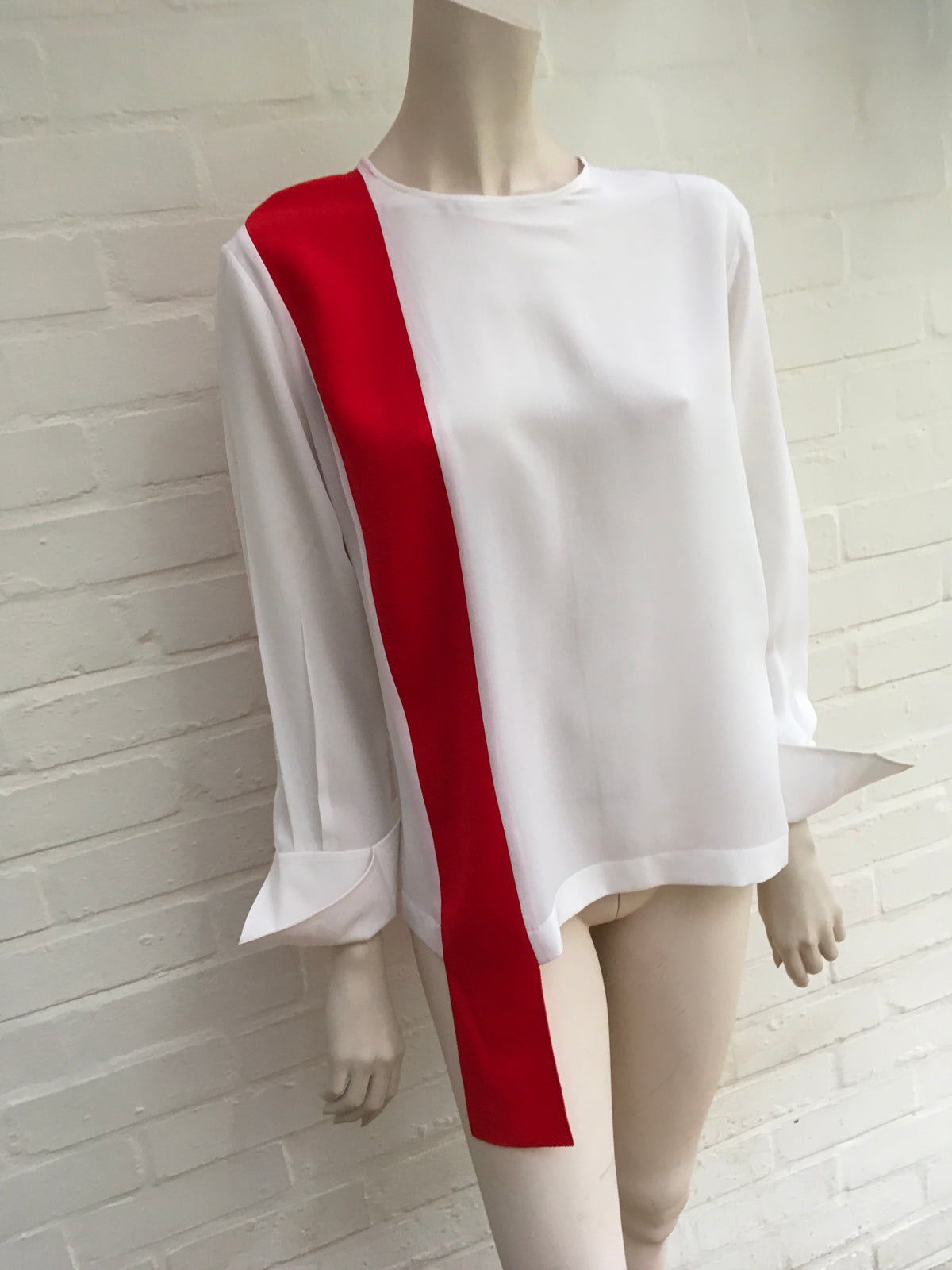 Stella McCartney Contrasting Silk Top 2018 Collection  Ladies