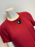 La Petite S***** red wool Amazing Coat Size 36 UK 6 US 2 XS ladies