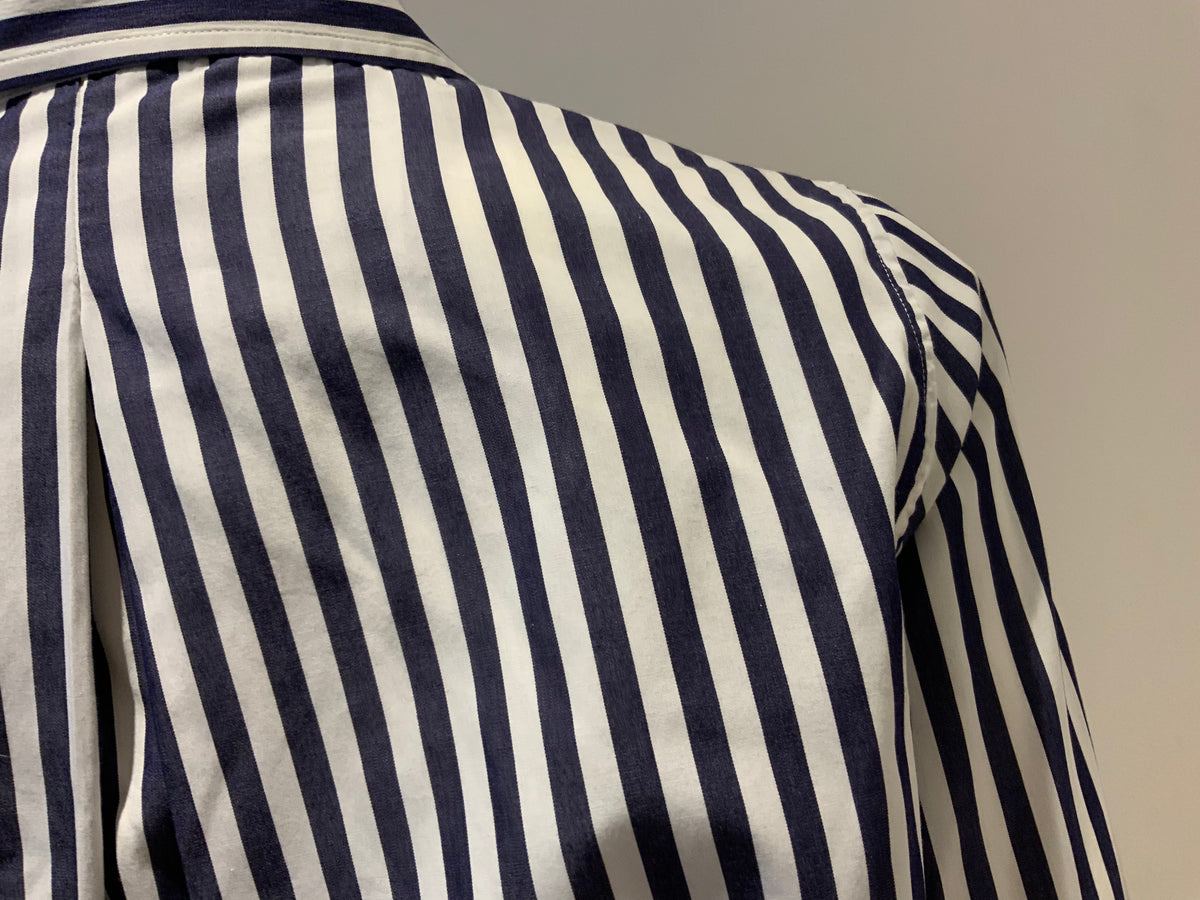 Carolina Herrera CH Cropped Tie Cotton Shirt Size XS ladies