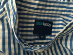 Blue Dingo Blue Shirt Top - Stripes 8 Years Boys Children