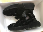 MM6 Maison Margiela Black Low Top Sneakers in Black Velvet Trainers 39 US 9 UK 6 ladies