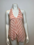 Ella Moss Stripped Pink Prima Cotton Summer Top Size S small ladies