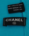CHANEL XL Large Cashmere Jersey Scarf Jersey CC Shawl 215 X 143cm (56x84inches) ladies