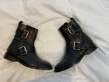 Proenza Schouler Double-buckle Moto Ankle Boots/Bootis Size 37 UK 4 ladies