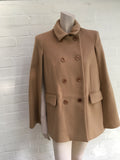 Maje Double-breasted wool and cashmere-blend felt cape coat Size F 38 UK 10 US 6 Ladies