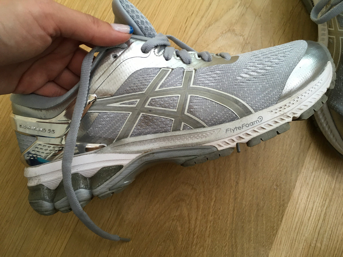 Asics GEL-KAYANO 26 PLATINUM METALLIC SILVER TRAINERS SIZE 40 US 8.5 UK 6.5 ladies