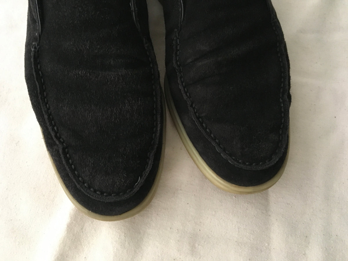 Loro Piana Brown Suede Open Walk Ankle Boots Size 38 ladies