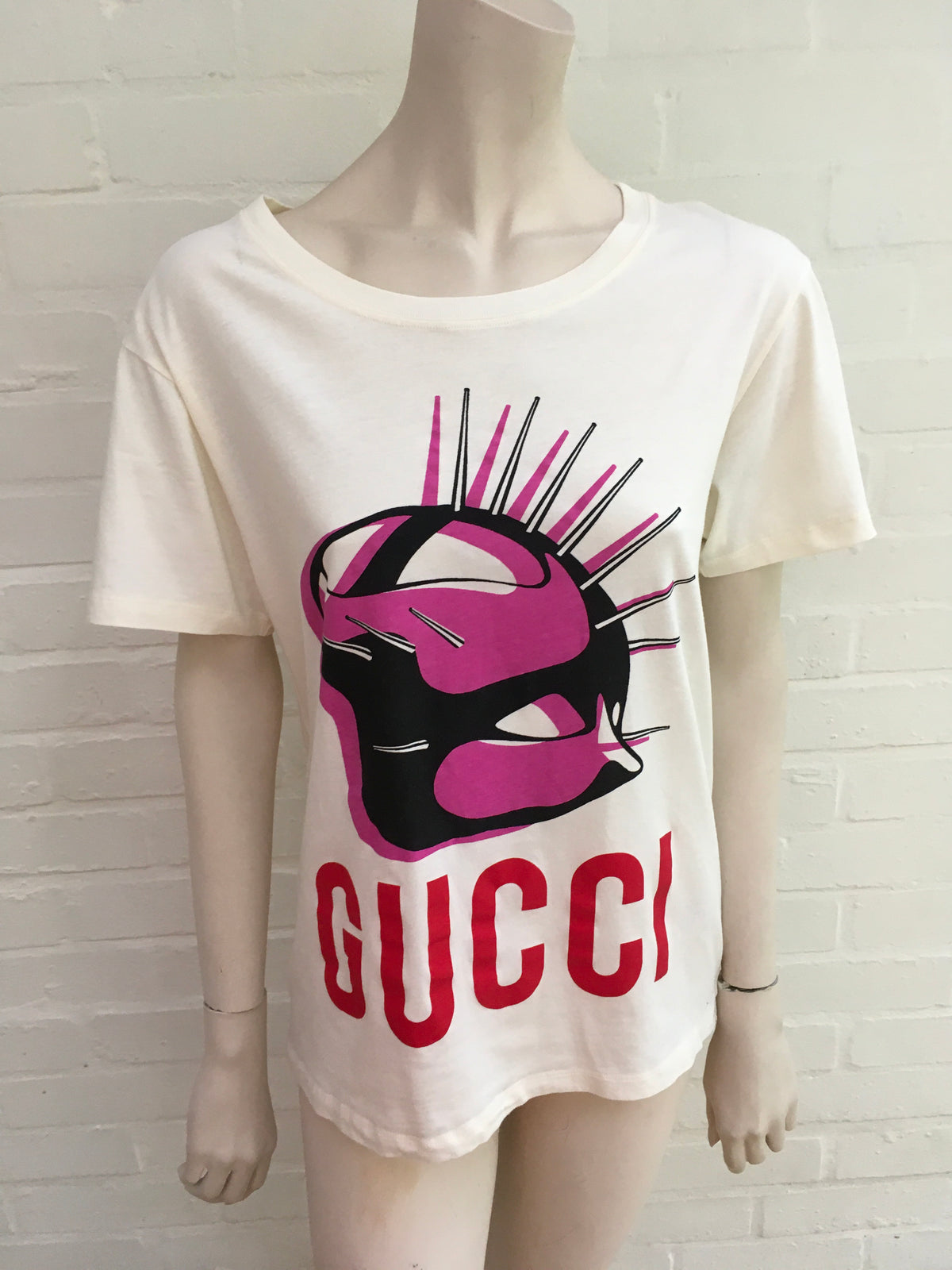 Gucci Manifesto 2020 Mask oversized T-Shirt Size XXS ladies