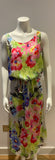 Han Ahn Soon Japan Silk Multicolor Floral Summer DRESS One size fits all ladies