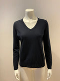 Iris Von Arnim Knit Black Cashmere Jumper Sweater Size S small ladies