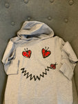 Stella McCartney KIDS Grey Smiley Ladybug Bella Sweatshirt Hoodie Size 10 years children
