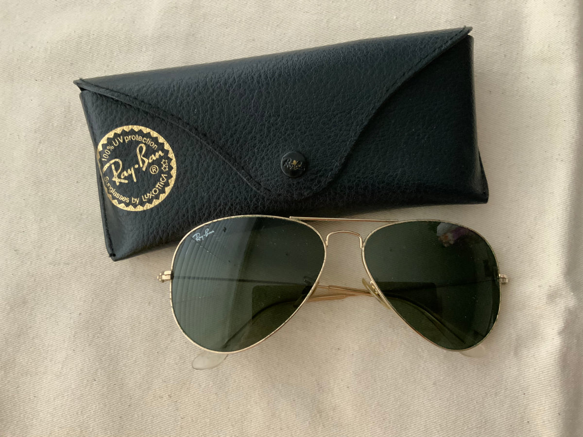 Ray- Ban Tinted Aviator Sunglasses ladies