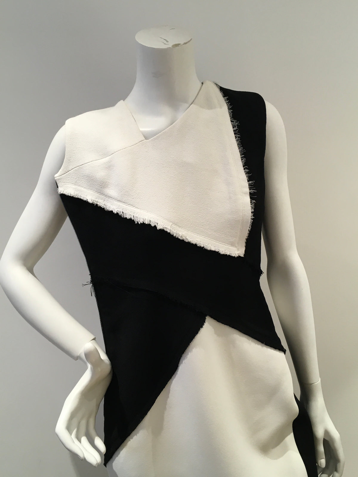 VICTORIA BECKHAM Dense Sable Patchwork Fitted Dress UK 10 US 6 F 38 I 42 ladies