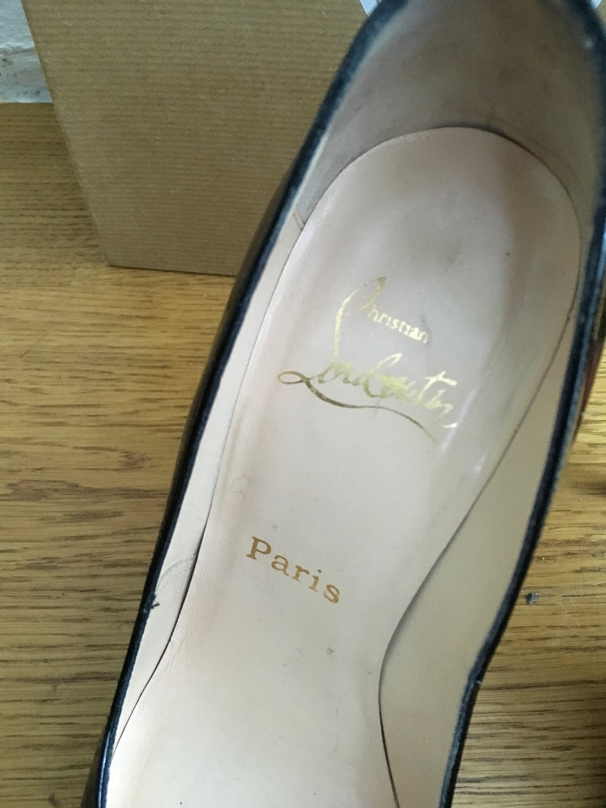 Christian Louboutin Decollete 868 Shoes Pumps Size 37 1/2 UK 4 1/2 US 7 1/2 Ladies