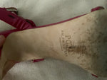 Ralph Lauren Polo Fuchsia Patent Leather Sandals Size 39 1/2 UK 6.5 US 9.5 ladies