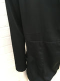 Amazing Rare Black Open Front Blazer Jacket M Medium ladies