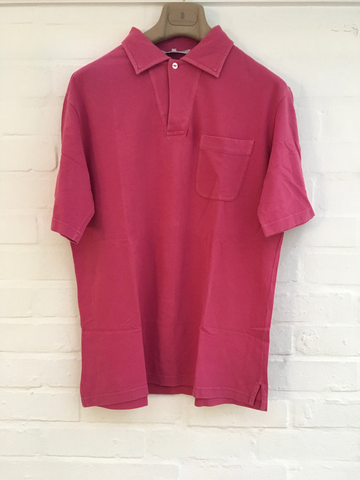 LORO PIANA Cotton-Piqué Polo Shirt Top T-shirt Size M MEDIUM men