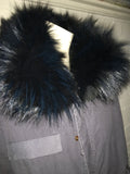 Mr & Mrs Italy Authentic Hooded Sable Fur Lined Parka Ladies