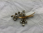 Lot of Two Custom Crystals Brooches Set ladies