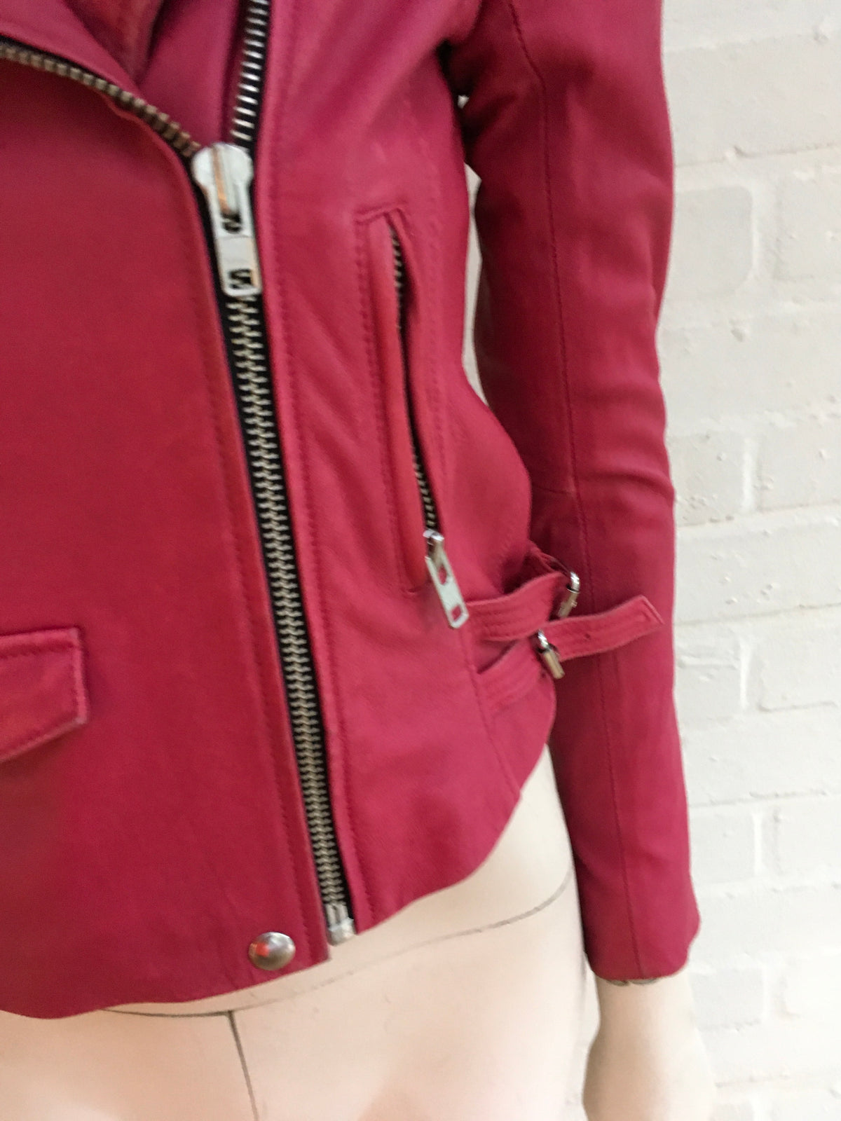 IRO Ashville Leather Biker Jacket Coat Ladies