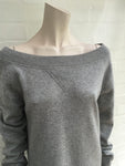 Chanel 2014 Knitted Cashmere Grey Sweater Dress Ladies