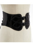 JEAN PAUL GAULTIER patent leather bondage corset belt ladies