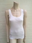 Michael Kors White Basic Tank Top Slim Fit TOP Size S Small