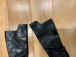 Ralph Lauren Collection Leather Black Knee High Boots Size US 9.5 UK 6.5 39.5 ladies