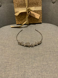 Halo & Co. headband silver flower ladies