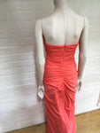 Badgley Mischka Ruffle Strapless Gown Special Dress Ladies